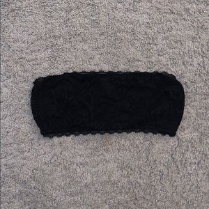 Strapless Black Lace Bandeau